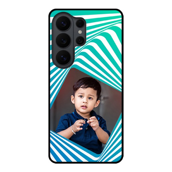 Samsung Galaxy S26 Ultra 5G Custom Glass Phone Case - Abstract Spiral Design
