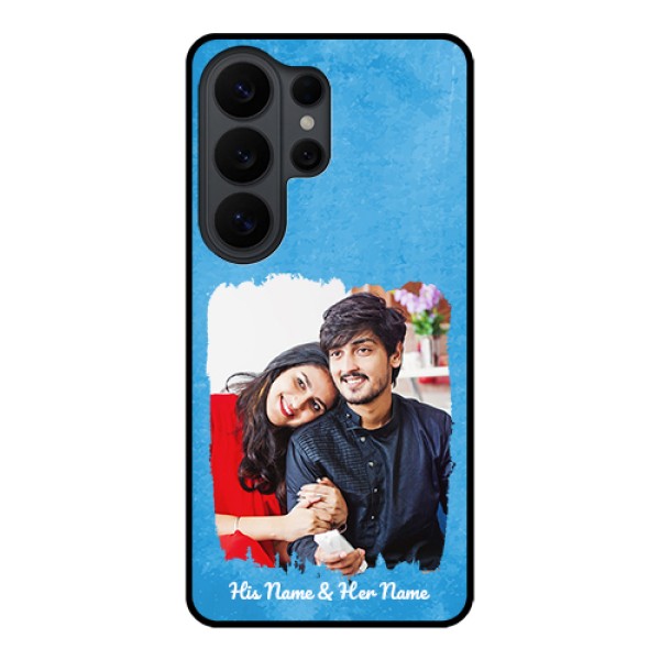 Samsung Galaxy S26 Ultra 5G Custom Glass Phone Case - Blue Color Vintage Design Samsung Galaxy S26 Ultra 5G Custom Glass Phone Case - Blue Color Vintage Design