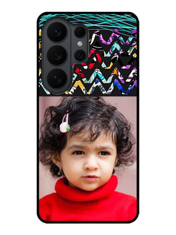 Custom Samsung Galaxy S26 Ultra 5G Custom Glass Phone Case - Neon Abstract Design