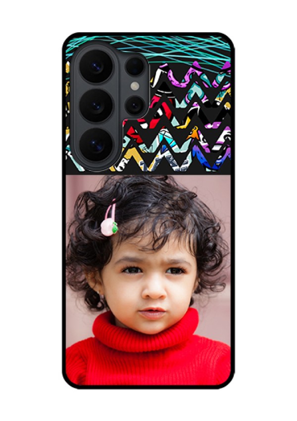 Samsung Galaxy S26 Ultra 5G Custom Glass Phone Case - Neon Abstract Design