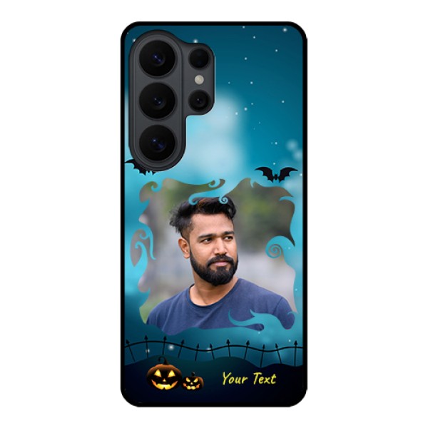 Samsung Galaxy S26 Ultra 5G Custom Glass Phone Case - Halloween Frame Design Samsung Galaxy S26 Ultra 5G Custom Glass Phone Case - Halloween Frame Design