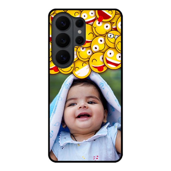 Samsung Galaxy S26 Ultra 5G Custom Glass Phone Case - With Smiley Emoji Design Samsung Galaxy S26 Ultra 5G Custom Glass Phone Case - With Smiley Emoji Design