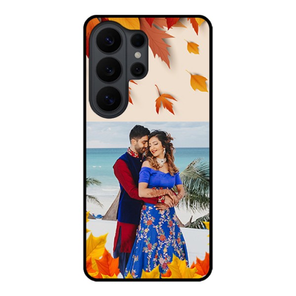 Samsung Galaxy S26 Ultra 5G Custom Glass Phone Case - Autumn Maple Leaves Design Samsung Galaxy S26 Ultra 5G Custom Glass Phone Case - Autumn Maple Leaves Design