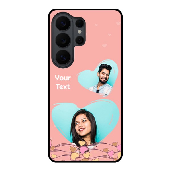 Samsung Galaxy S26 Ultra 5G Custom Glass Phone Case - Love Doodle Design