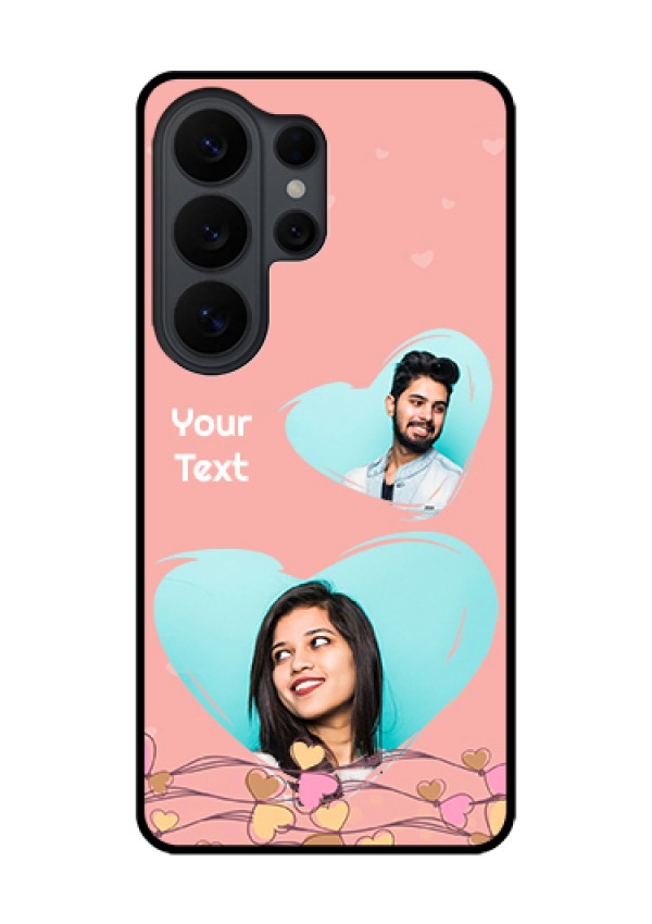 Samsung Galaxy S26 Ultra 5G Custom Glass Phone Case - Love Doodle Design
