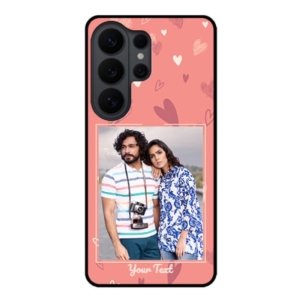 Samsung Galaxy S26 Ultra 5G Custom Glass Phone Case - Love Doodle Art Design Samsung Galaxy S26 Ultra 5G Custom Glass Phone Case - Love Doodle Art Design