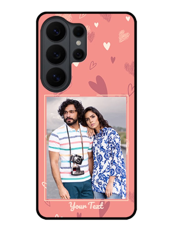 Custom Samsung Galaxy S26 Ultra 5G Custom Glass Phone Case - Love Doodle Art Design