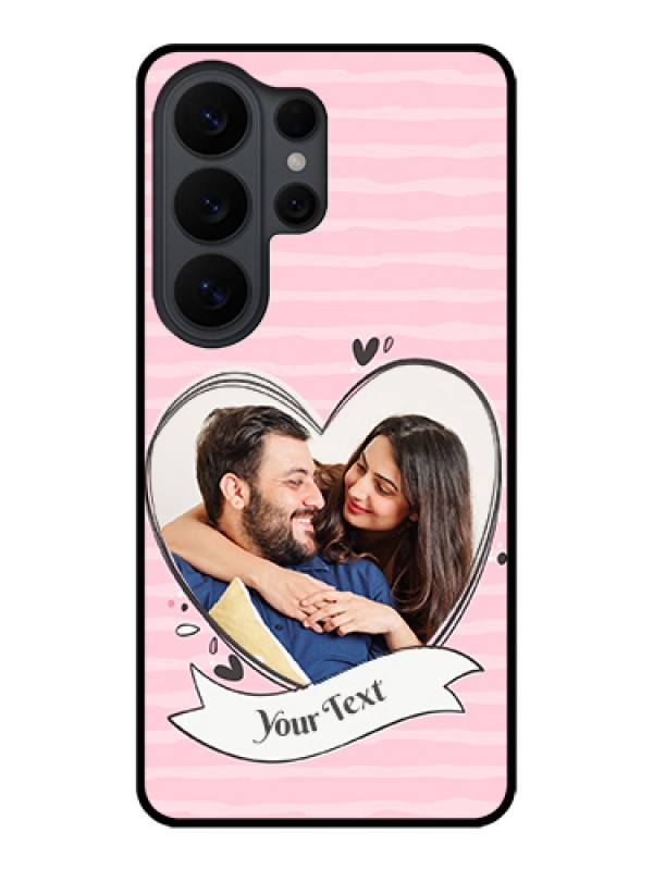Custom Samsung Galaxy S26 Ultra 5G Custom Glass Phone Case - Vintage Heart Design