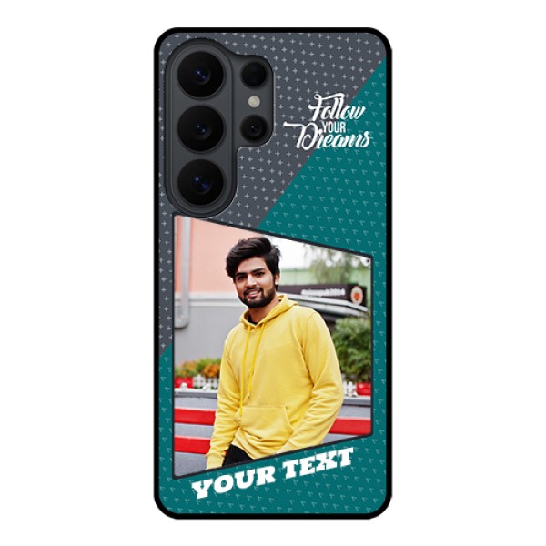Samsung Galaxy S26 Ultra 5G Custom Glass Phone Case - Background Pattern Design With Quote Samsung Galaxy S26 Ultra 5G Custom Glass Phone Case - Background Pattern Design With Quote