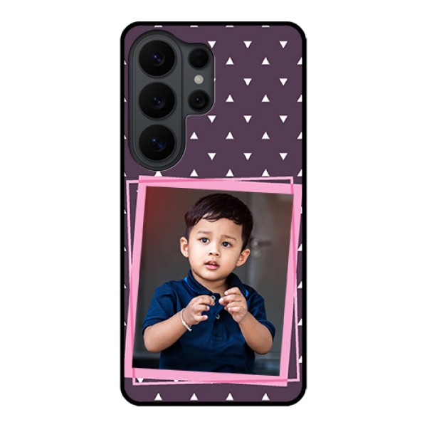 Samsung Galaxy S26 Ultra 5G Custom Glass Phone Case - Triangle Pattern Dotted Design Samsung Galaxy S26 Ultra 5G Custom Glass Phone Case - Triangle Pattern Dotted Design