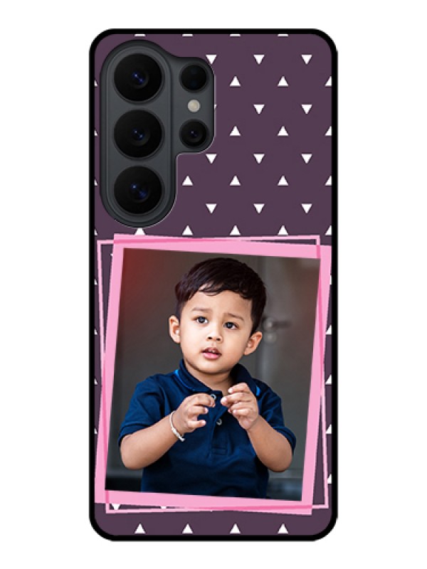 Custom Samsung Galaxy S26 Ultra 5G Custom Glass Phone Case - Triangle Pattern Dotted Design