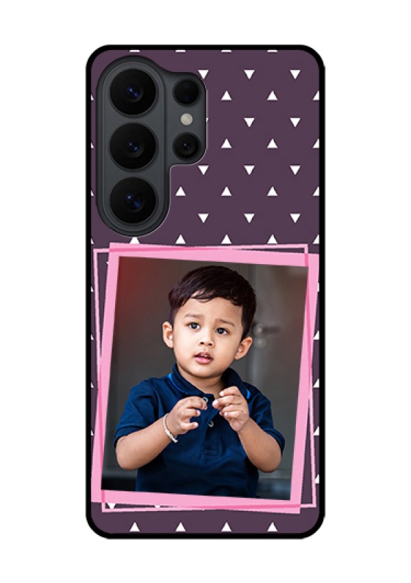 Samsung Galaxy S26 Ultra 5G Custom Glass Phone Case - Triangle Pattern Dotted Design