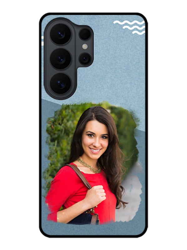 Custom Samsung Galaxy S26 Ultra 5G Custom Glass Phone Case - Grunge Line Art Design