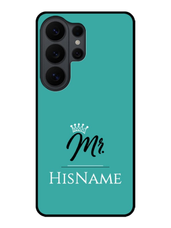 Custom Samsung Galaxy S26 Ultra 5G Custom Glass Phone Case - Mr With Name Design