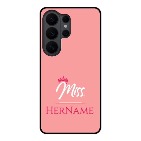 Samsung Galaxy S26 Ultra 5G Custom Glass Phone Case - Mrs With Name Design