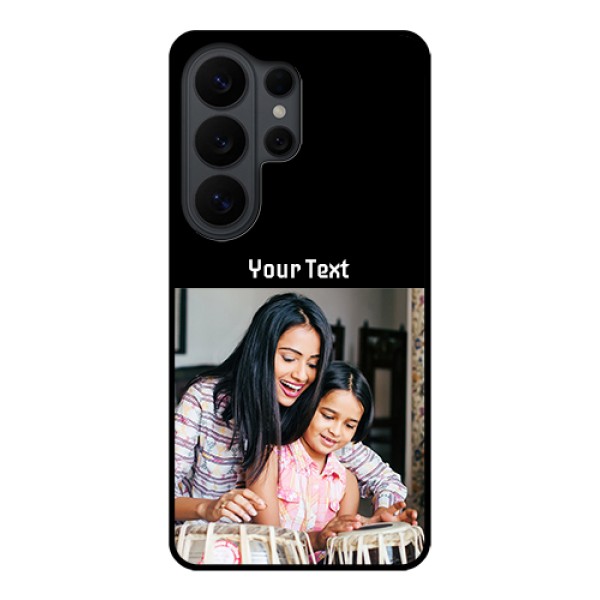 Samsung Galaxy S26 Ultra 5G Custom Glass Phone Case - Photo With Name Design