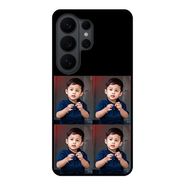 Samsung Galaxy S26 Ultra 5G Custom Glass Phone Case - 4 Image Holder Design