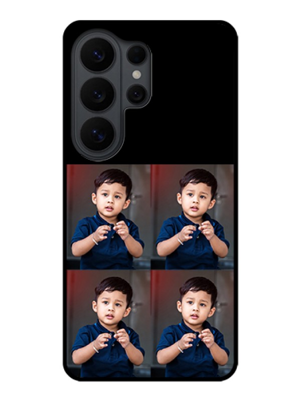 Custom Samsung Galaxy S26 Ultra 5G Custom Glass Phone Case - 4 Image Holder Design