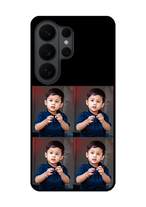 Samsung Galaxy S26 Ultra 5G Custom Glass Phone Case - 4 Image Holder Design