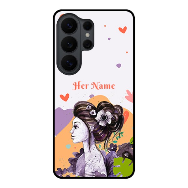 Samsung Galaxy S26 Ultra 5G Custom Glass Phone Case - Woman And Nature Design Samsung Galaxy S26 Ultra 5G Custom Glass Phone Case - Woman And Nature Design
