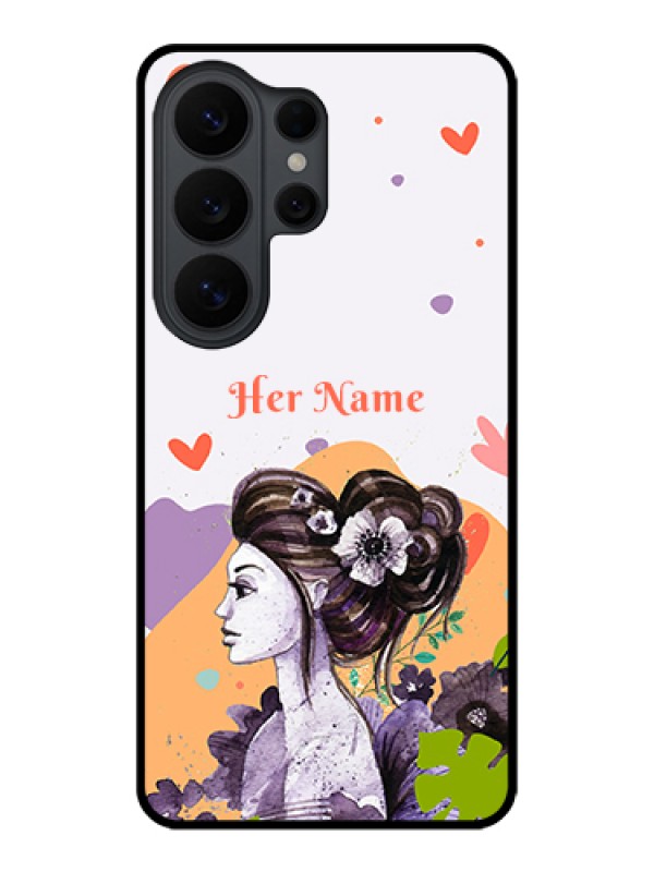 Custom Samsung Galaxy S26 Ultra 5G Custom Glass Phone Case - Woman And Nature Design