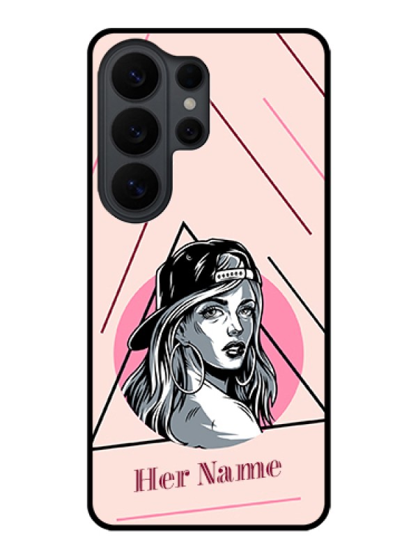 Custom Samsung Galaxy S26 Ultra 5G Custom Glass Phone Case - Rockstar Girl Design