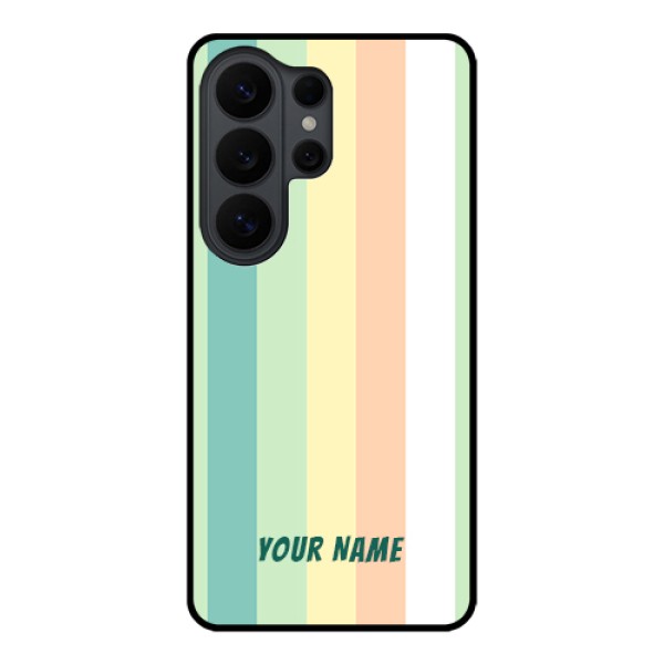 Samsung Galaxy S26 Ultra 5G Custom Glass Phone Case - Multi - Colour Stripes Design Samsung Galaxy S26 Ultra 5G Custom Glass Phone Case - Multi - Colour Stripes Design