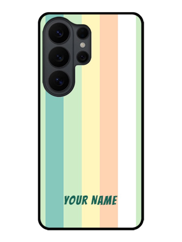 Custom Samsung Galaxy S26 Ultra 5G Custom Glass Phone Case - Multi - Colour Stripes Design