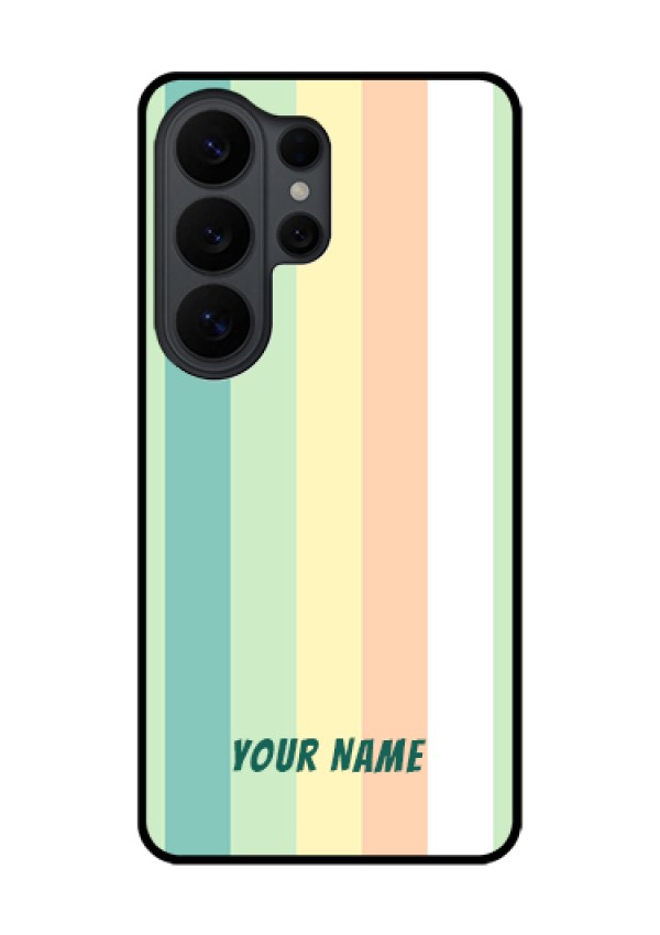 Samsung Galaxy S26 Ultra 5G Custom Glass Phone Case - Multi - Colour Stripes Design
