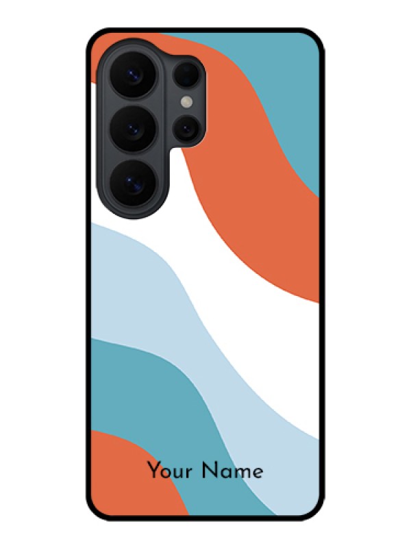 Custom Samsung Galaxy S26 Ultra 5G Custom Glass Phone Case - Coloured Waves Design