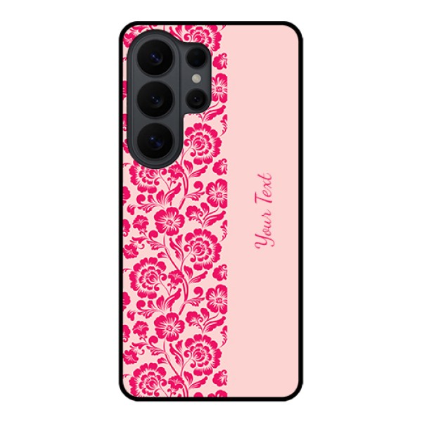 Samsung Galaxy S26 Ultra 5G Custom Glass Phone Case - Attractive Floral Pattern Design
