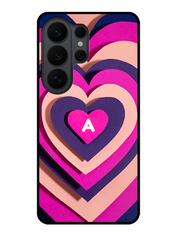 Custom Samsung Galaxy S26 Ultra 5G Custom Glass Phone Case - Cute Heart Pattern Design