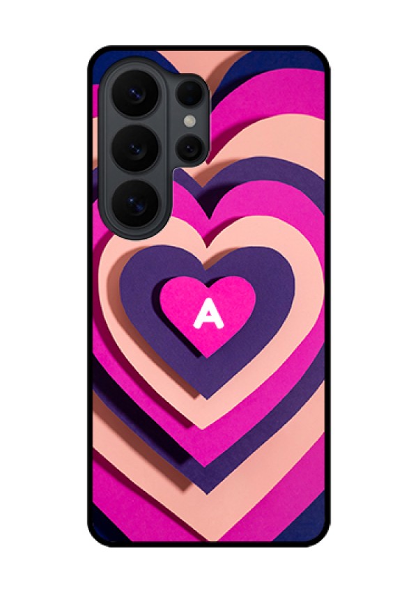 Samsung Galaxy S26 Ultra 5G Custom Glass Phone Case - Cute Heart Pattern Design