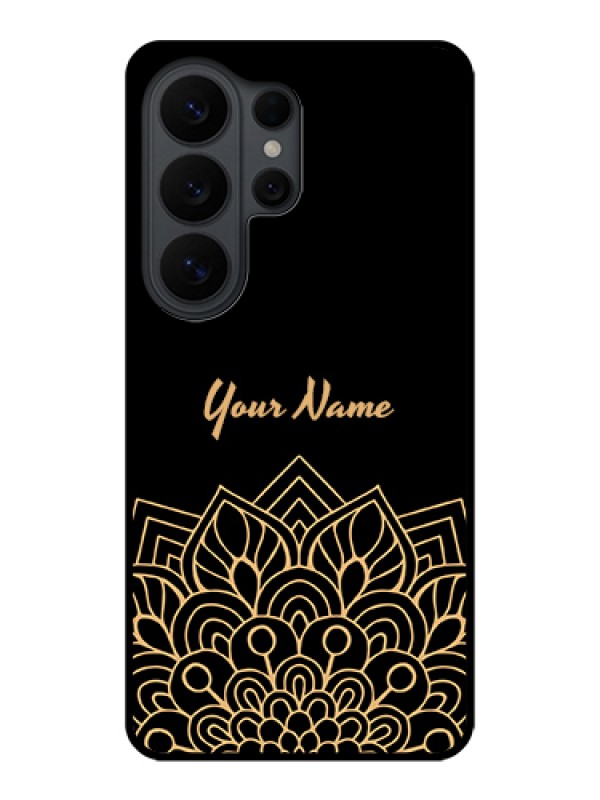 Custom Samsung Galaxy S26 Ultra 5G Custom Glass Phone Case - Golden Mandala Design