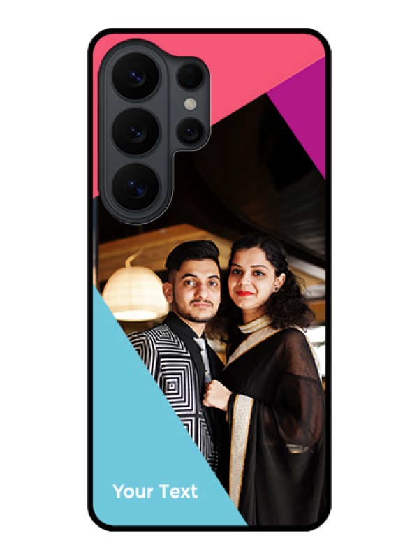 Custom Samsung Galaxy S26 Ultra 5G Custom Glass Phone Case - Stacked Triple Colour Design