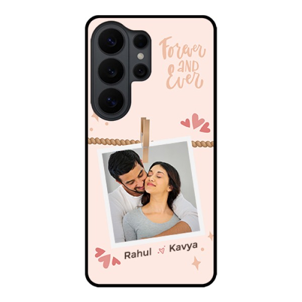 Samsung Galaxy S26 Ultra 5G Custom Glass Phone Case - Forever And Ever Love Design