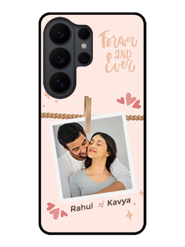 Custom Samsung Galaxy S26 Ultra 5G Custom Glass Phone Case - Forever And Ever Love Design