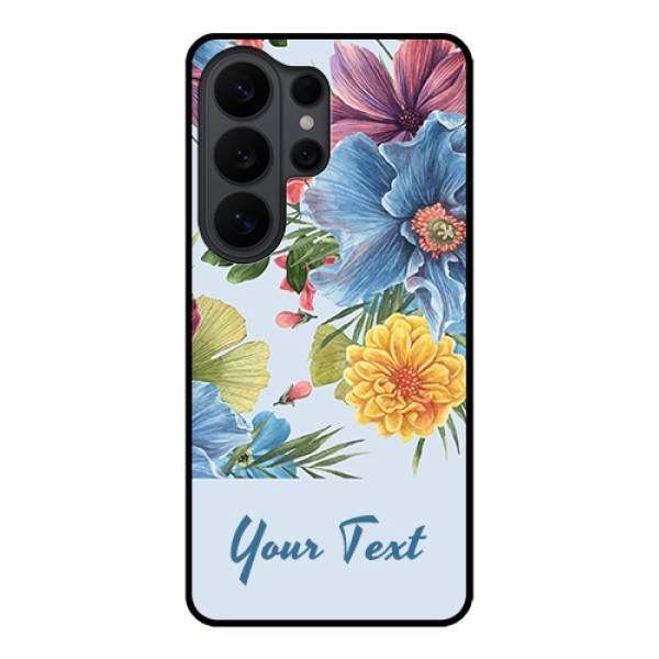 Samsung Galaxy S26 Ultra 5G Custom Glass Phone Case - Stunning Watercolored Flowers Painting Design Samsung Galaxy S26 Ultra 5G Custom Glass Phone Case - Stunning Watercolored Flowers Painting Design