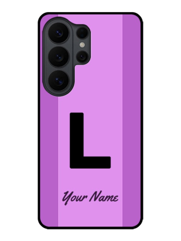 Custom Samsung Galaxy S26 Ultra 5G Custom Glass Phone Case - Tricolor Custom Text Design