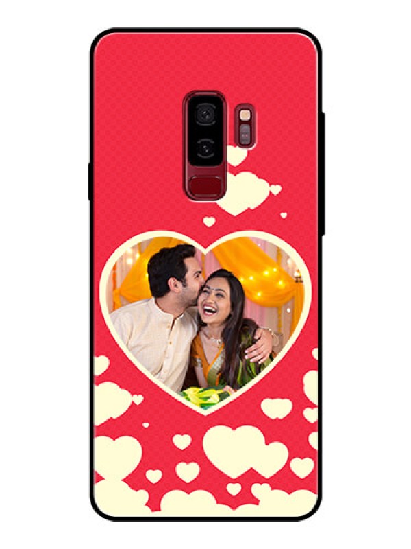 Custom Samsung Galaxy S9 Plus Custom Glass Mobile Case  - Love Symbols Phone Cover Design