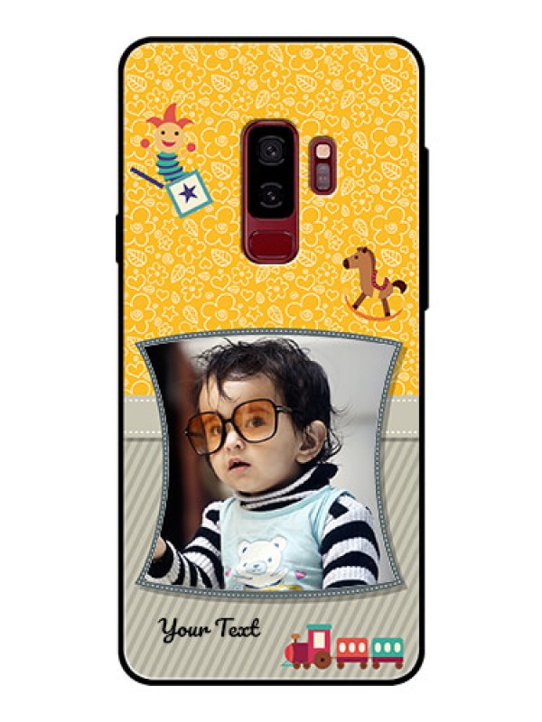 Custom Samsung Galaxy S9 Plus Personalized Glass Phone Case  - Baby Picture Upload Design
