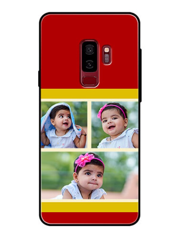 Custom Samsung Galaxy S9 Plus Custom Glass Mobile Case  - Multiple Pic Upload Design