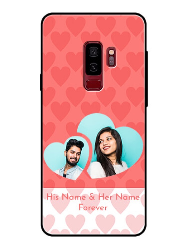 Custom Samsung Galaxy S9 Plus Personalized Glass Phone Case  - Couple Pic Upload Design
