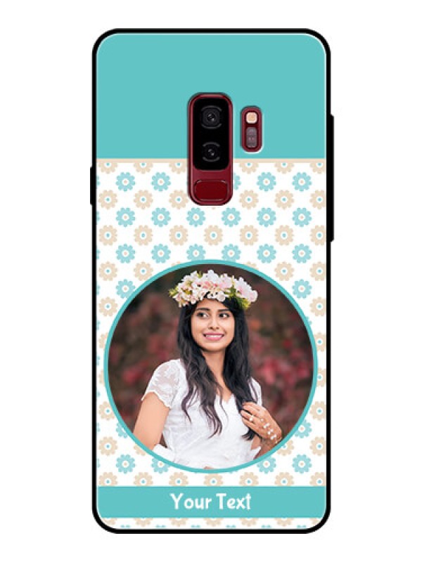 Custom Samsung Galaxy S9 Plus Custom Glass Mobile Case  - Beautiful Flowers Design