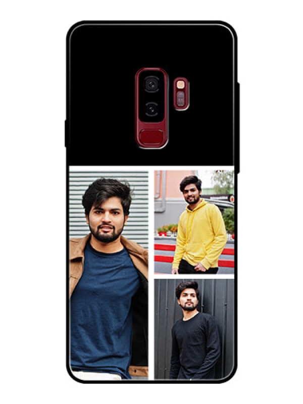 Custom Samsung Galaxy S9 Plus Photo Printing on Glass Case  - Upload Multiple Picture Design