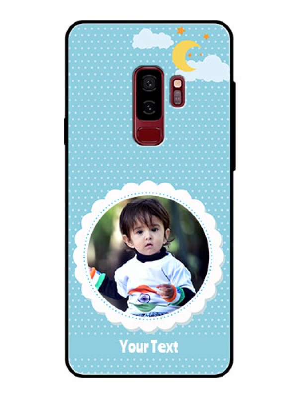 Custom Samsung Galaxy S9 Plus Personalised Glass Phone Case  - Violet Pattern Design