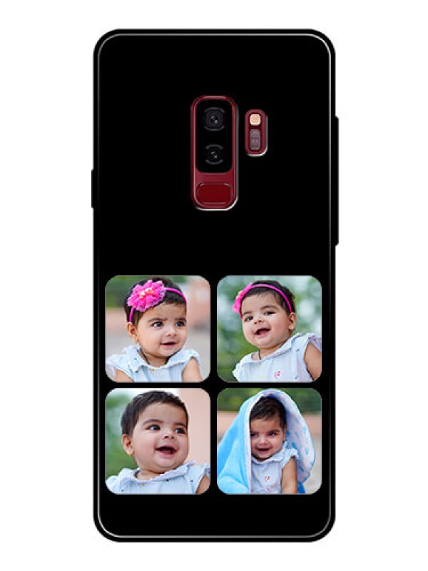 Custom Samsung Galaxy S9 Plus Photo Printing on Glass Case  - Multiple Pictures Design