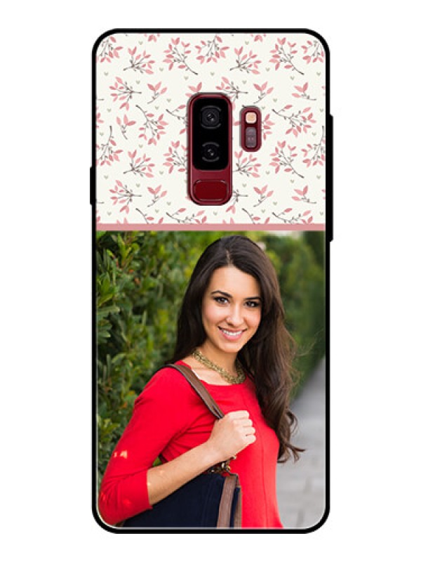 Custom Samsung Galaxy S9 Plus Custom Glass Phone Case  - Premium Floral Design
