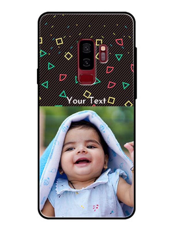 Custom Samsung Galaxy S9 Plus Custom Glass Phone Case  - with confetti birthday design