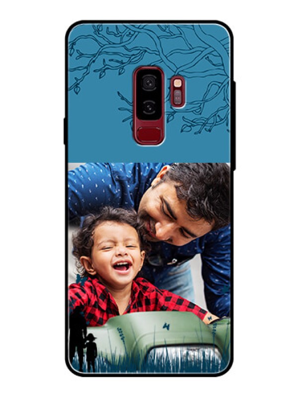 Custom Samsung Galaxy S9 Plus Custom Glass Mobile Case  - Best dad design 